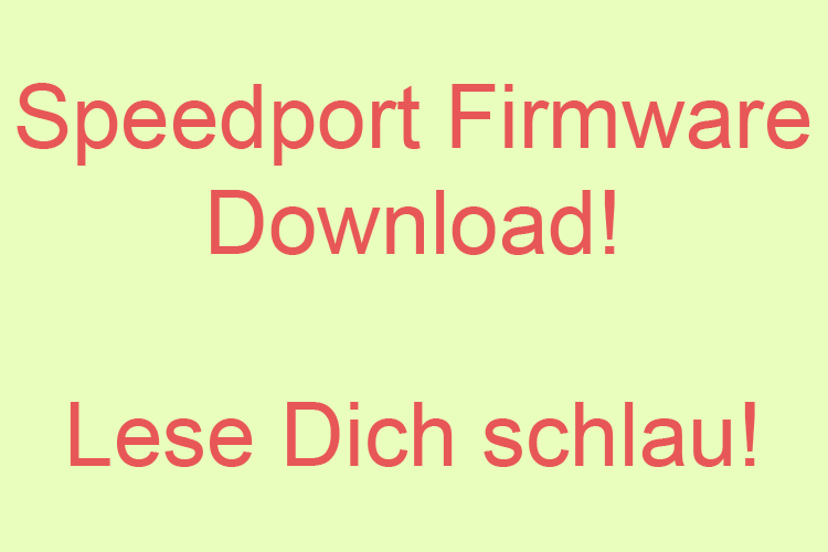 Speedport Firmware Download