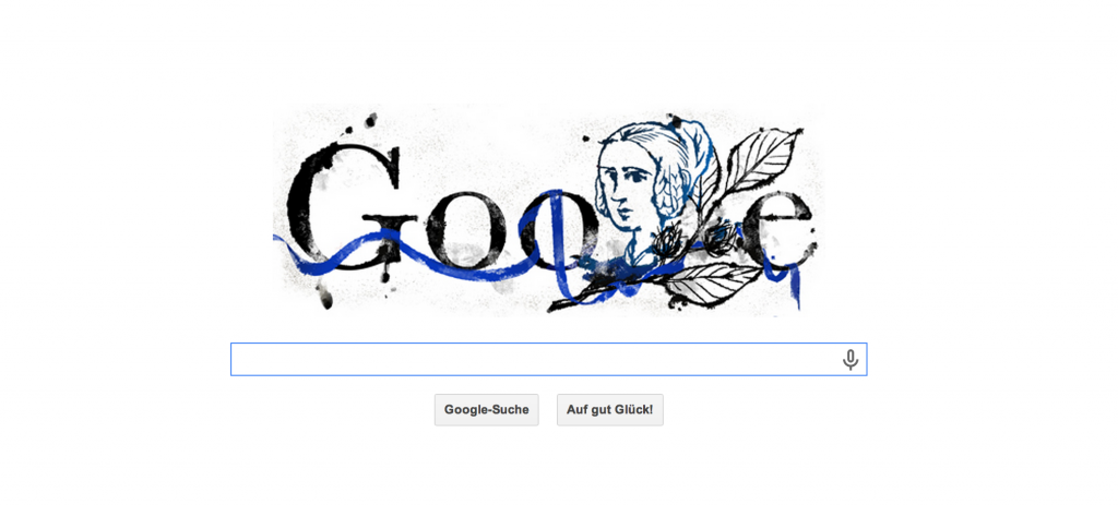 Annette von Droste-Hülshoff Google Doodle zum Geburtstag