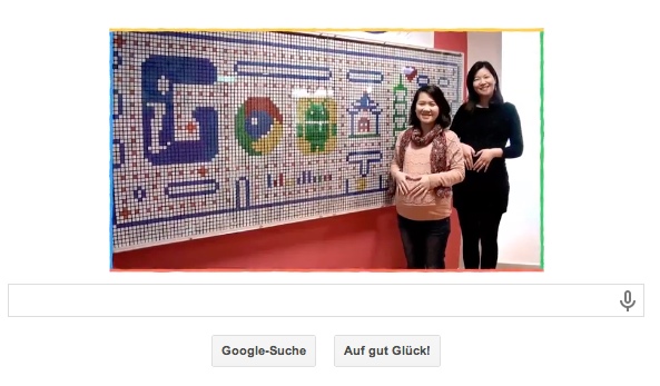 Google Doodle Einzelbilder des Videos zum Weltfrauentag der jedes Jahr am 08.03. gefeiert wird.