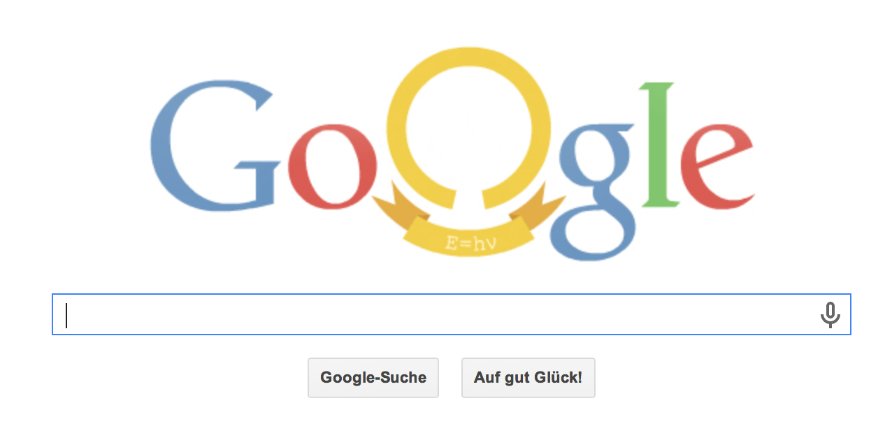 Max Planck Google Doodle am 23.04.2014