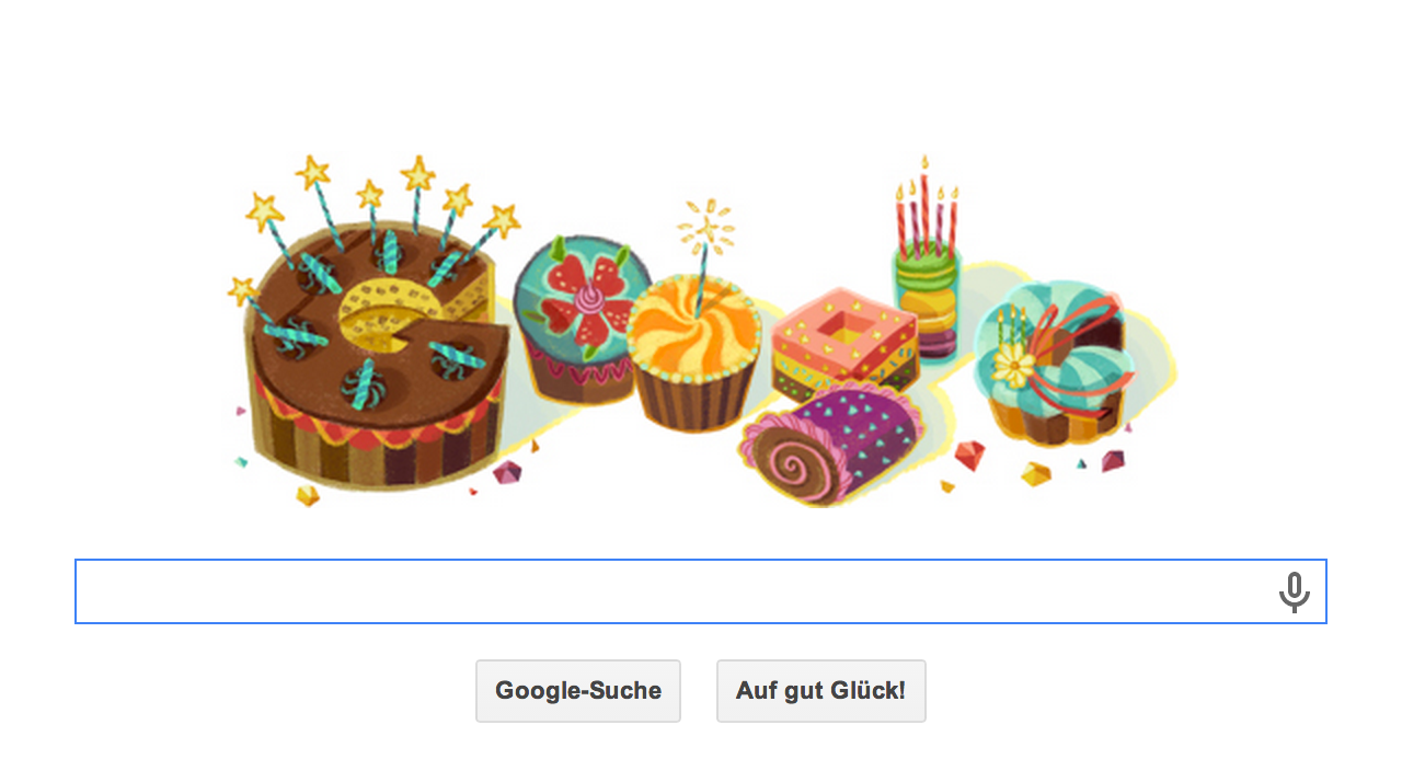 Google Doodle zum eigenen Geburtstag - Hier meines vom 17.05.2014. Super lieb von Google :D