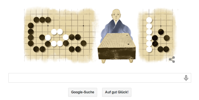 Google Doodle Honinbo Shusaku - Nach ihm wurde die Shūsaku-Eröffnung benannt. Das war im 19. Jahrhundert. Noch bis ins 20. Jahrhundert wurde diese Eröffnung gespielt!