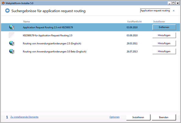 Dropbox Alternative Seafile Server einrichten - Application request routing installieren