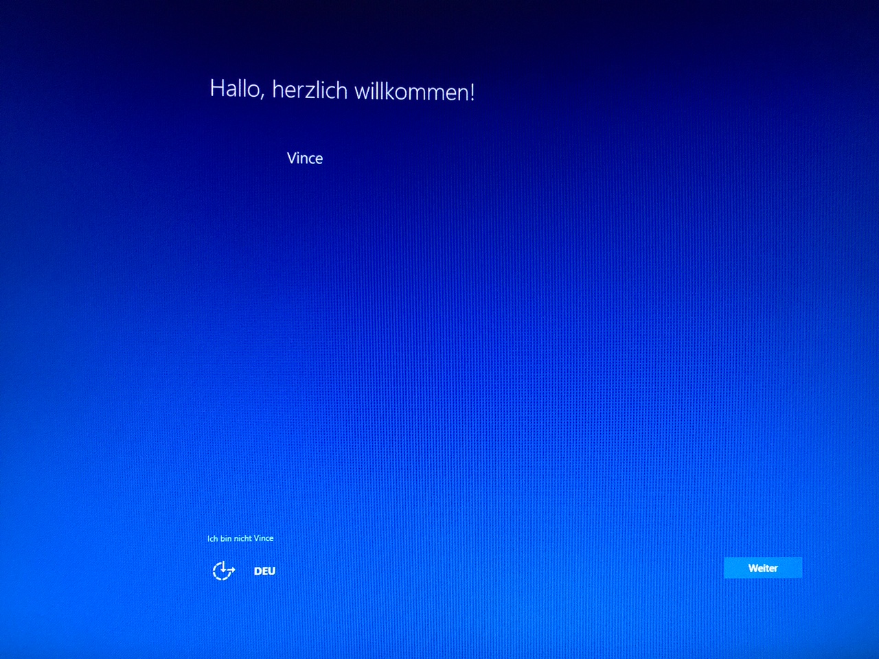 Windows 10 Installation beendet