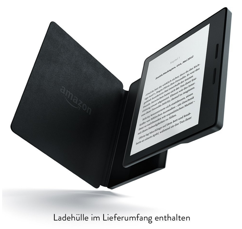 Kindle Oasis Ladehülle im Lieferumfang dabei