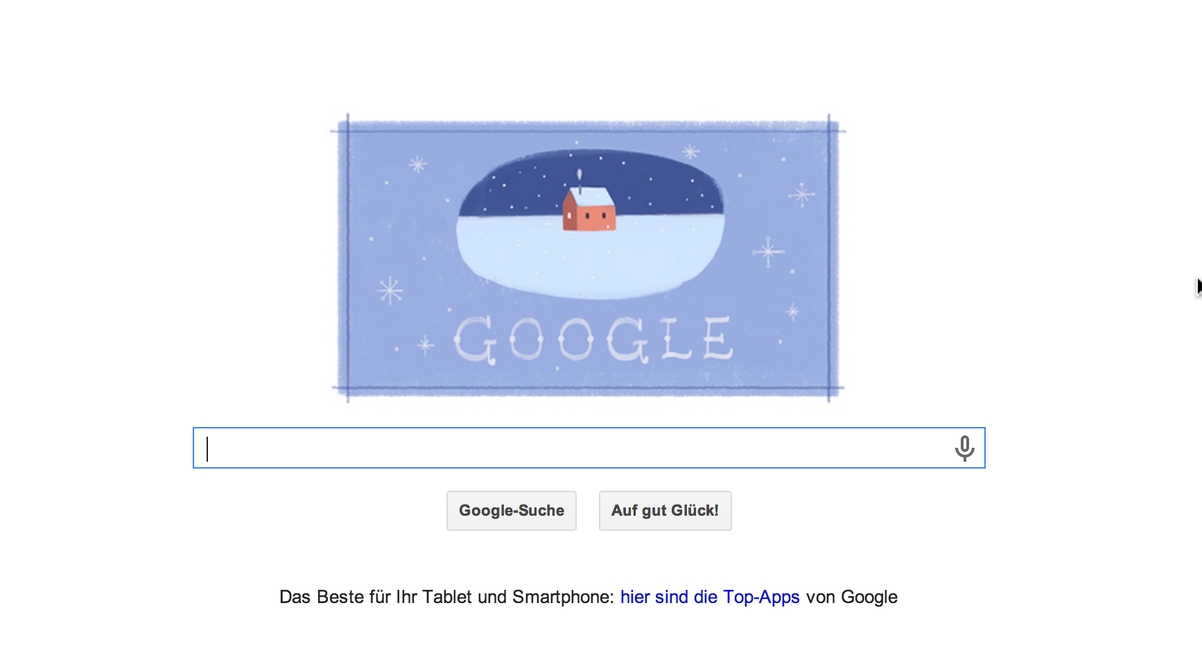 Das Google Doodle zum 2. Weihnachtsfeiertag am 26.12.2013
