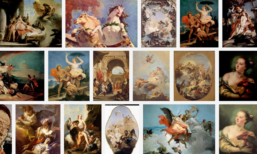 Google Doodle zu Giovanni Battista Tiepolos 318. Geburtstag - einer der bedeutendsten venezianischen Maler des 17. und 18. Jahrhunderts wird heute 318 Jahre alt.