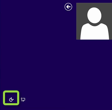 Das ist das Windows 8.1-Icon fuer die Erleichterte Bedienung. Hier haben wir die utilman.exe mit der cmd.exe zuvor ausgetauscht