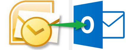Hier sehen wir links das Outlook 2010-Logo und rechts das neue Outlook 2013-Logo. Flatdesign und Farbwechsel.