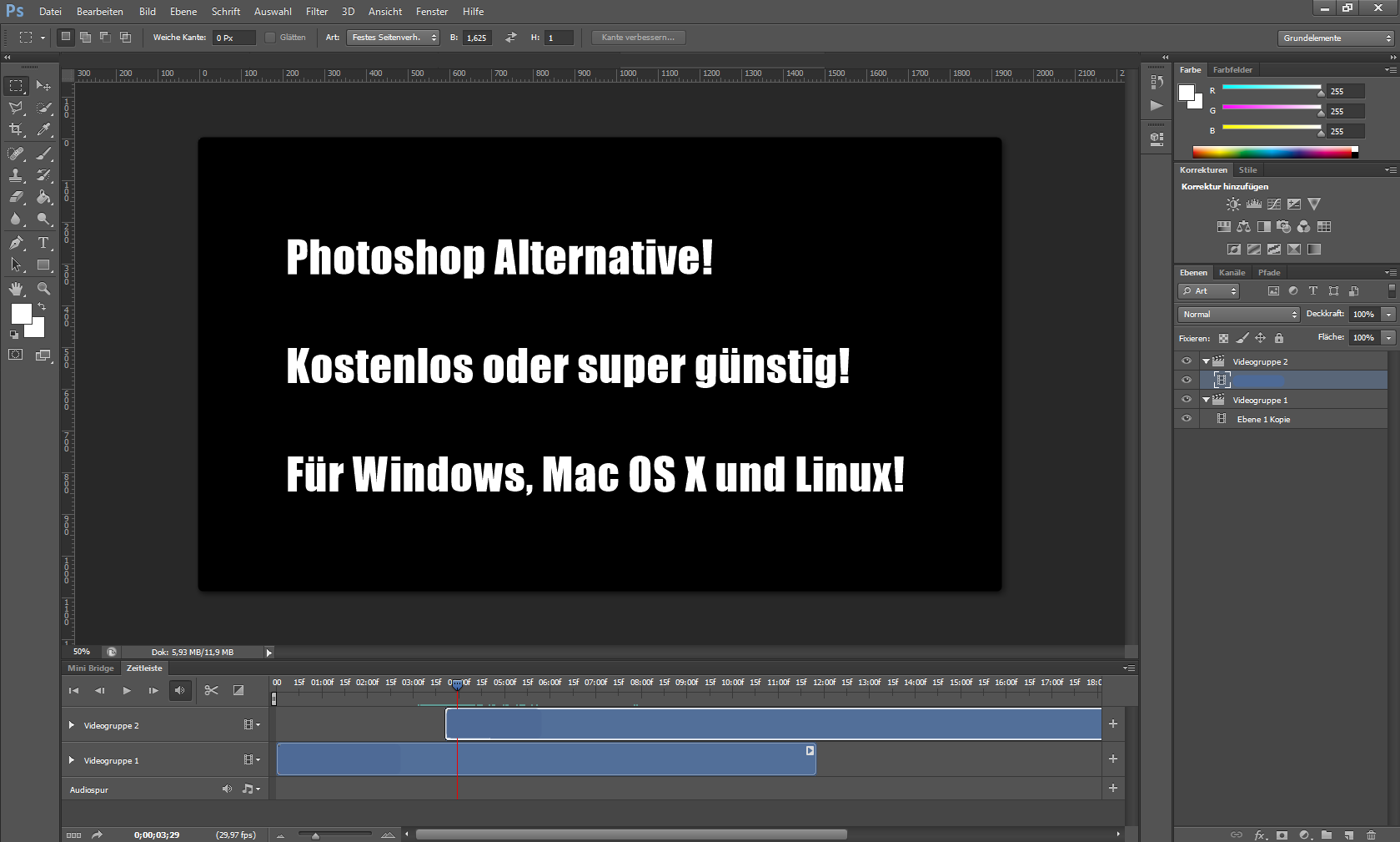 Photoshop Alternative auch kostenlose Freeware