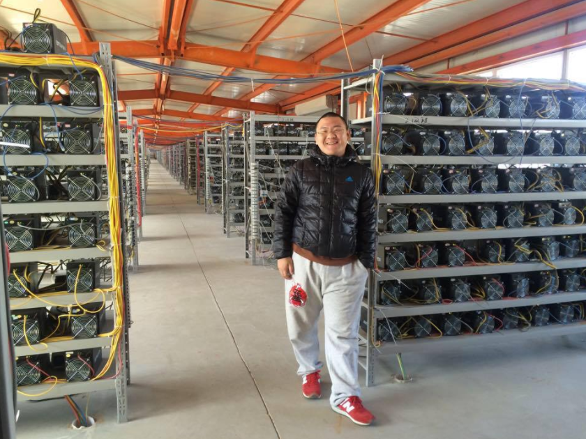 Typisches Chinesische Bitcoin-Miningfarm